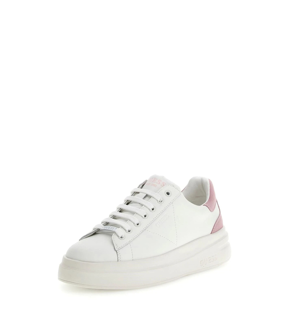 GUESS ELBINA Sneakers - White with Pink Details